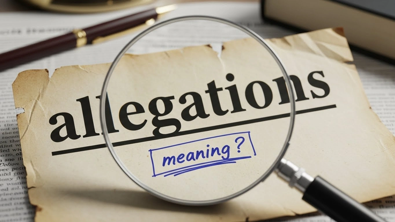 Examples of “Allegations Meaning”