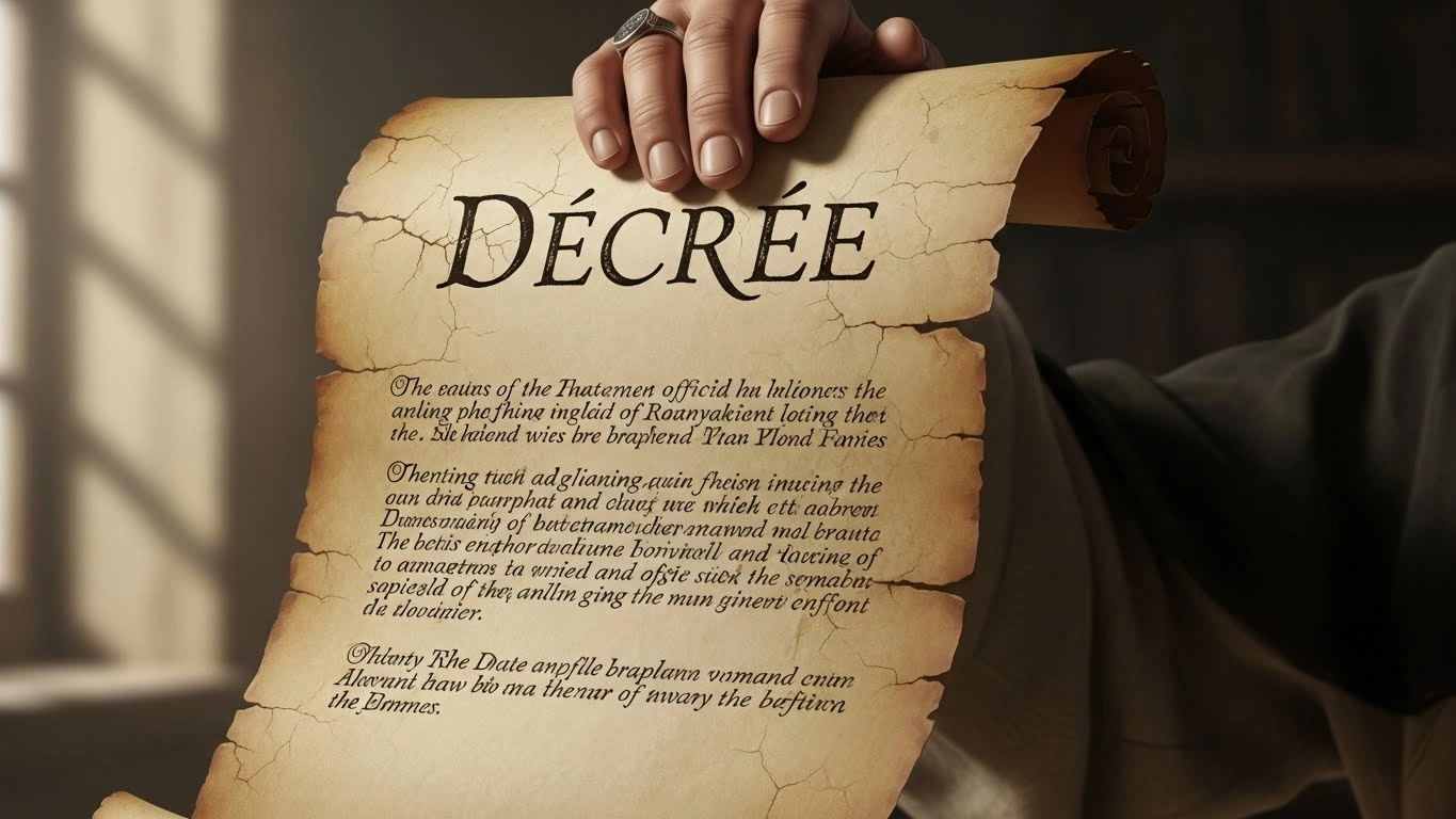 Examples of “Decree”