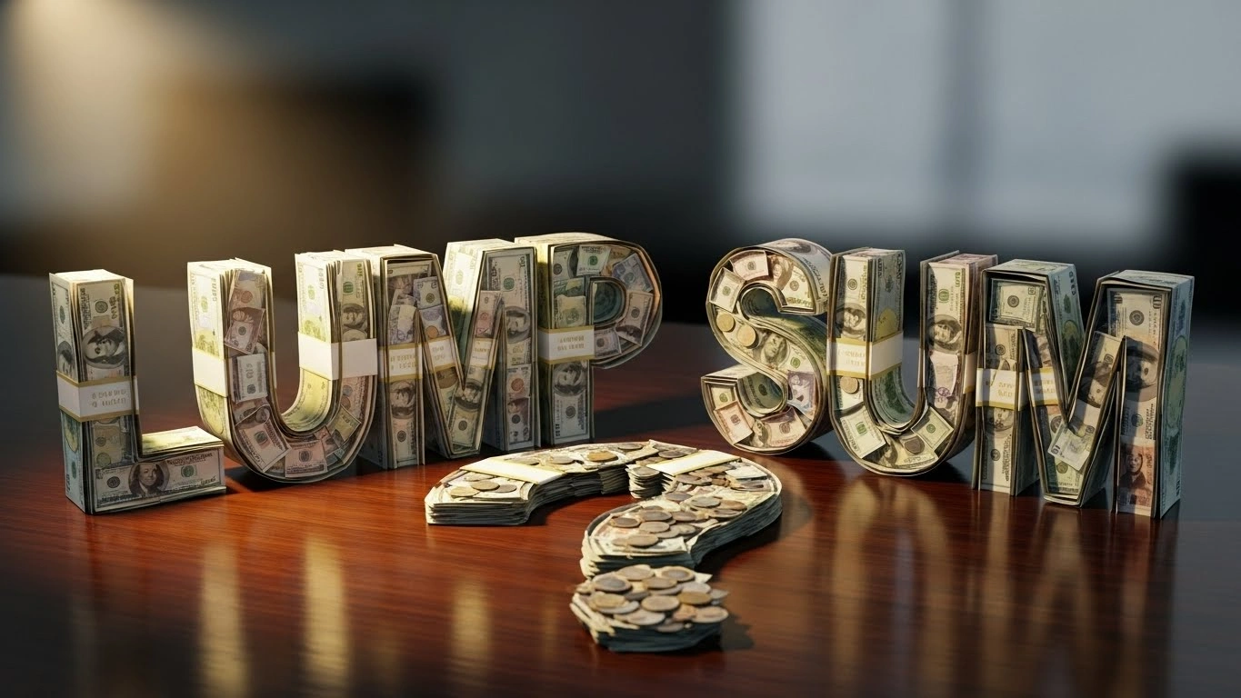 Examples of “Lump Sum Meaning”
