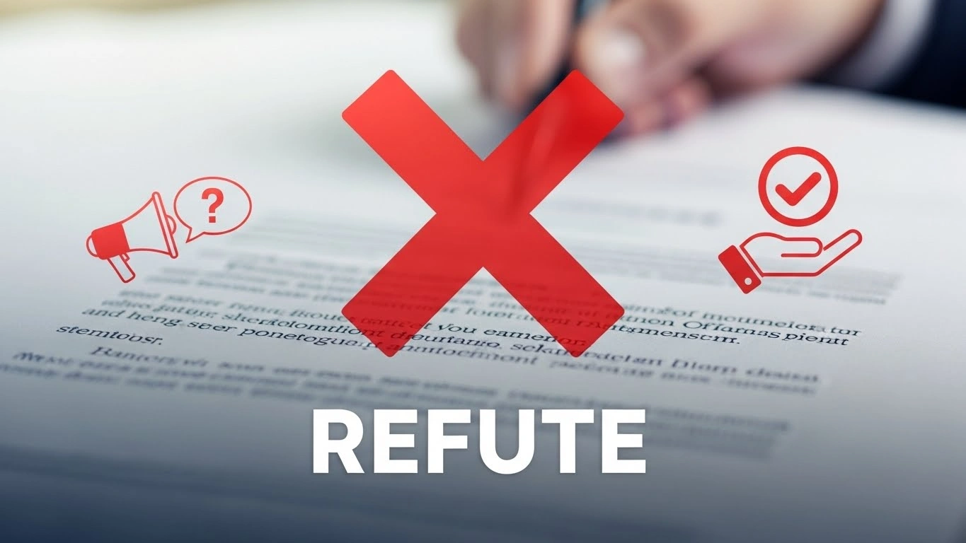 Real-Life Examples of “Refute” in Text Messages