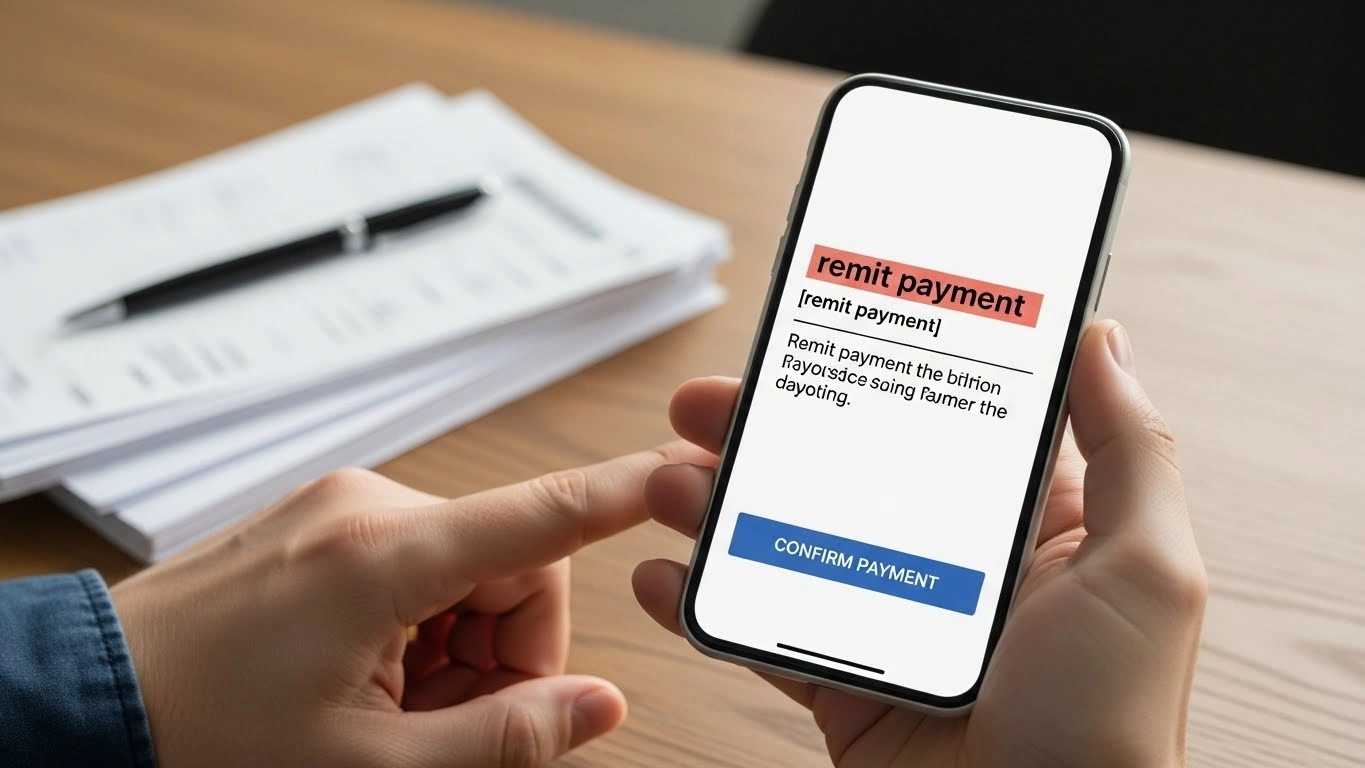 Real-Life Examples of “Remit Payment” in Text Messages