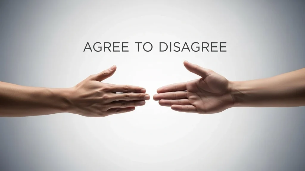 agree to disagree meaning
