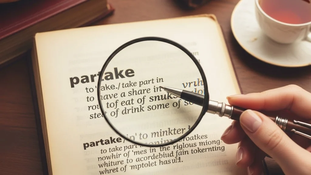 partake meaning