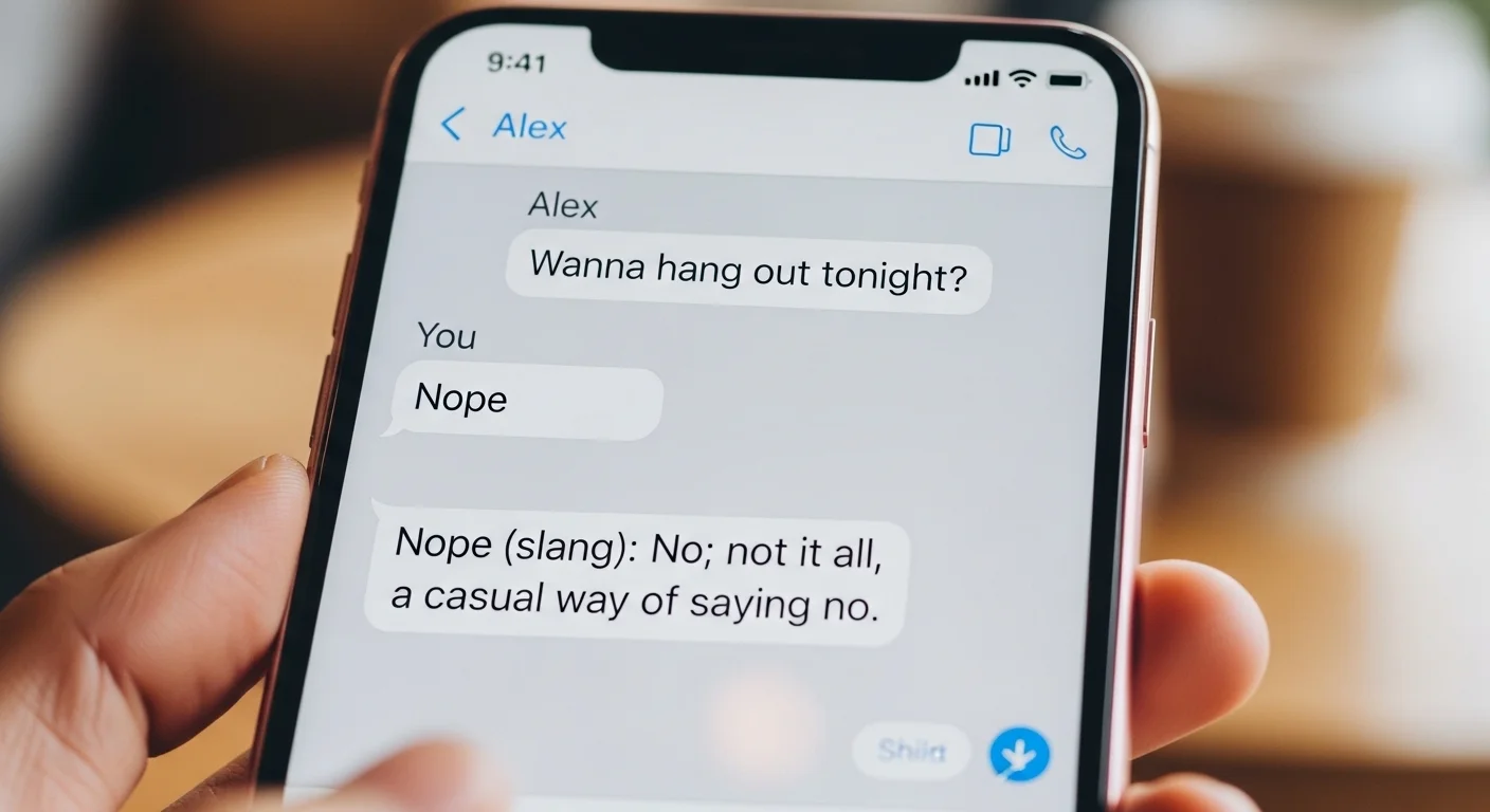 Nope Meaning in Chatting