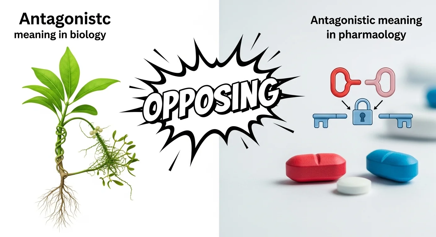 Antagonistic Meaning in Biology